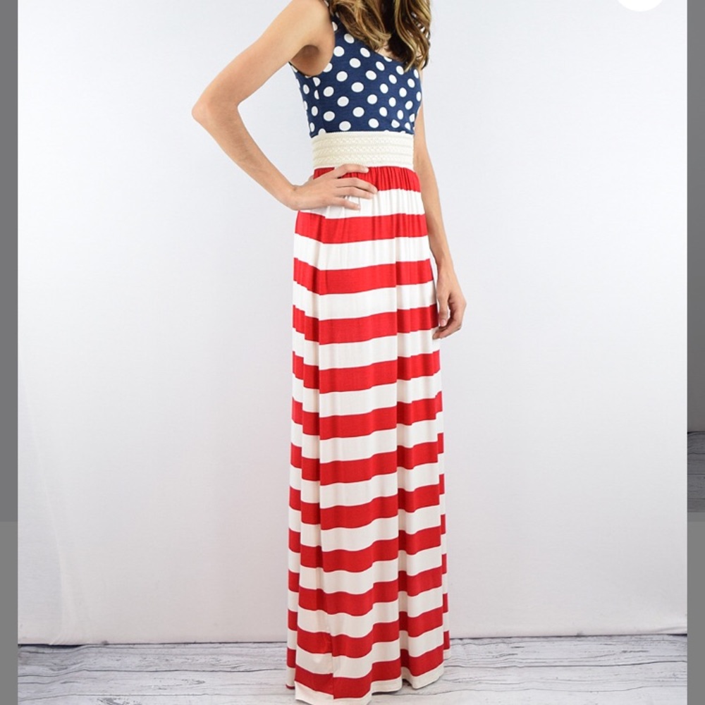 Americana inspired maxi dress